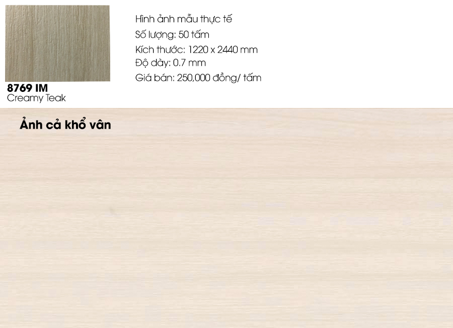 Siêu khuyến mãi Laminate Formica 8769IM