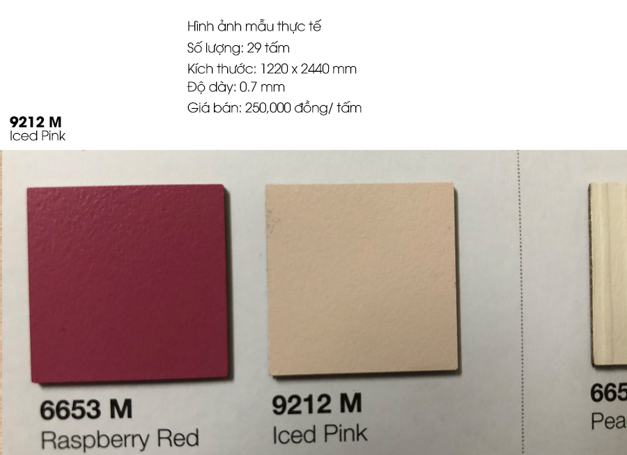 Siêu khuyến mãi Laminate Formica 9212M