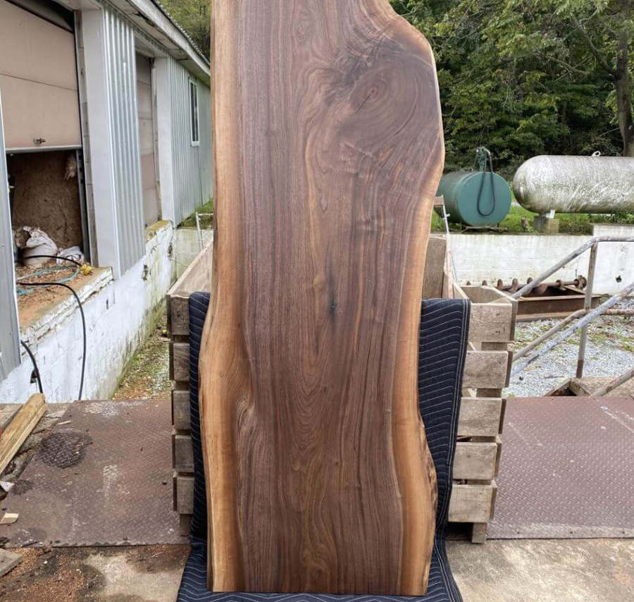 Màu sắc và đường vân của một tấm gỗ óc chó tự nhiên