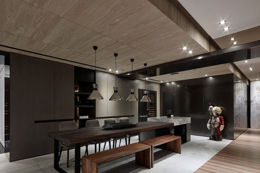 Công trình nội thất hiện đại sử dụng trần nhựa Picomat