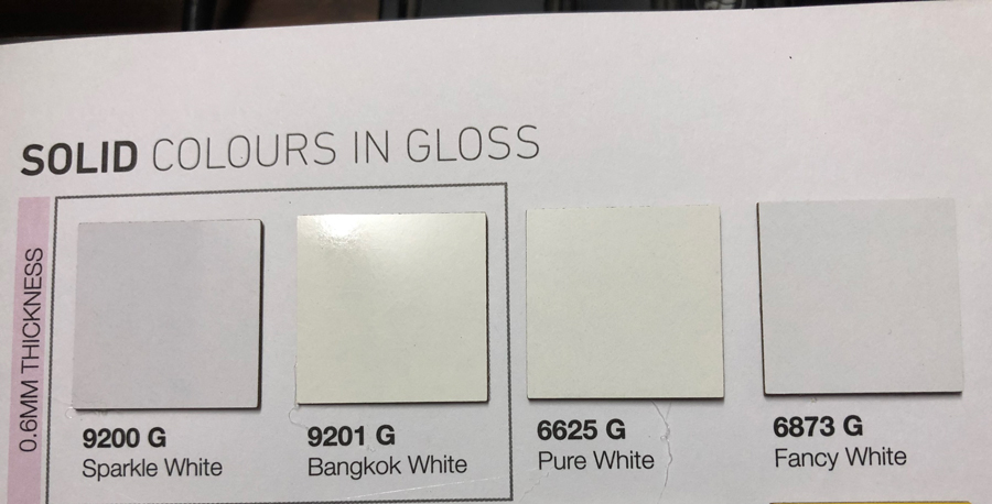 Các mã Laminate Perform trắng bóng