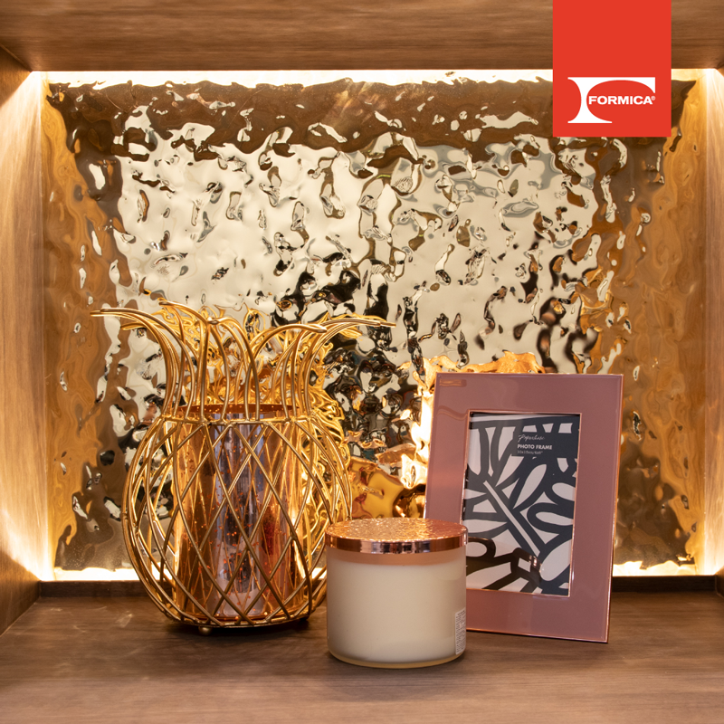 Ứng dụng của tấm Laminate Formica D5471 - Lava Goldtone trong nội thất 01