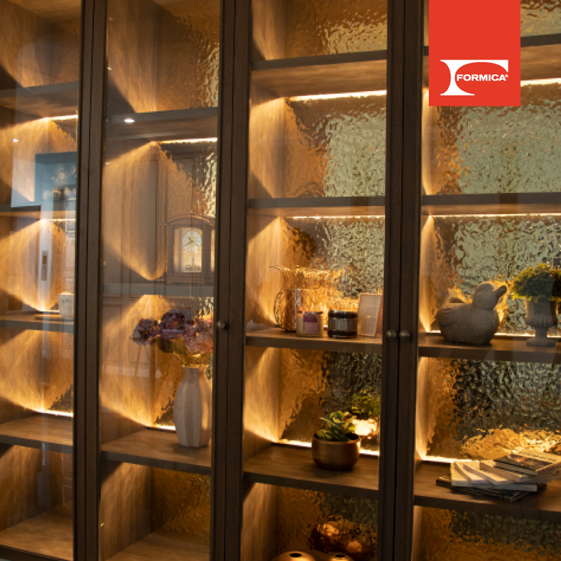 Ứng dụng của tấm Laminate Formica D5471 - Lava Goldtone trong nội thất 02