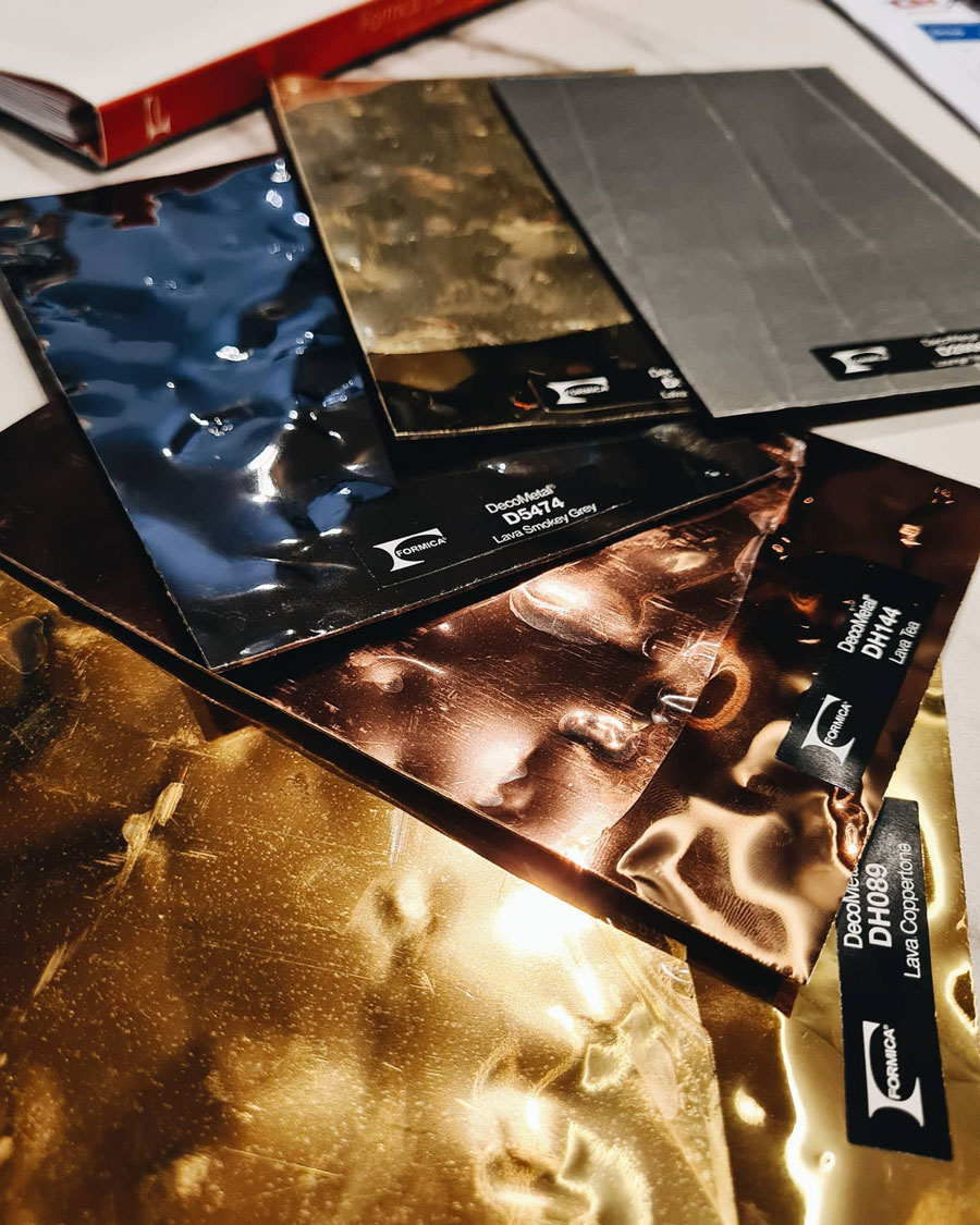 Hình ảnh tấm Laminate kim loại DH089 Lava Coppertone