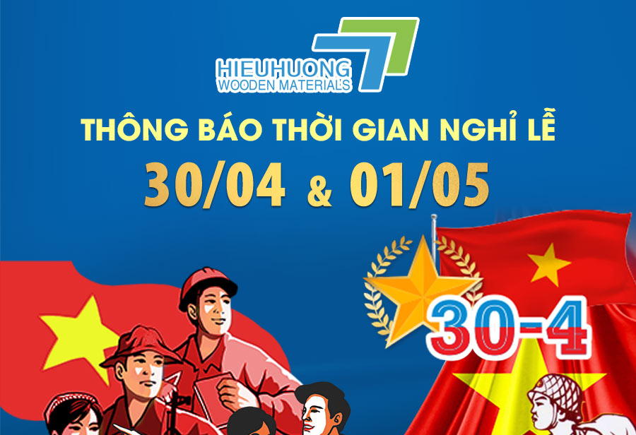 Thông báo lịch nghỉ lễ Giỗ tổ Hùng Hương và 30/04 - 01/05