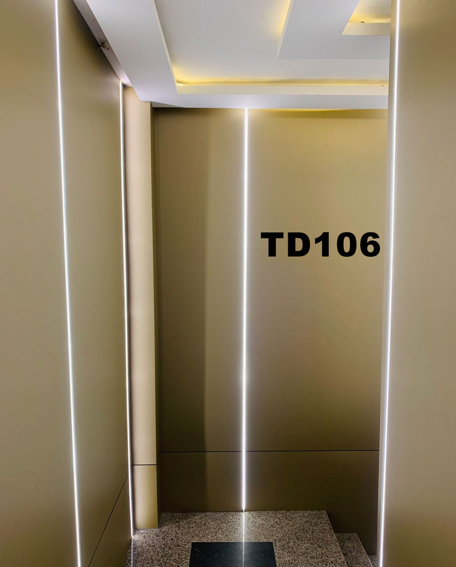 Tấm ốp than tre màu gương vàng TD 106 tại Hải Phòng