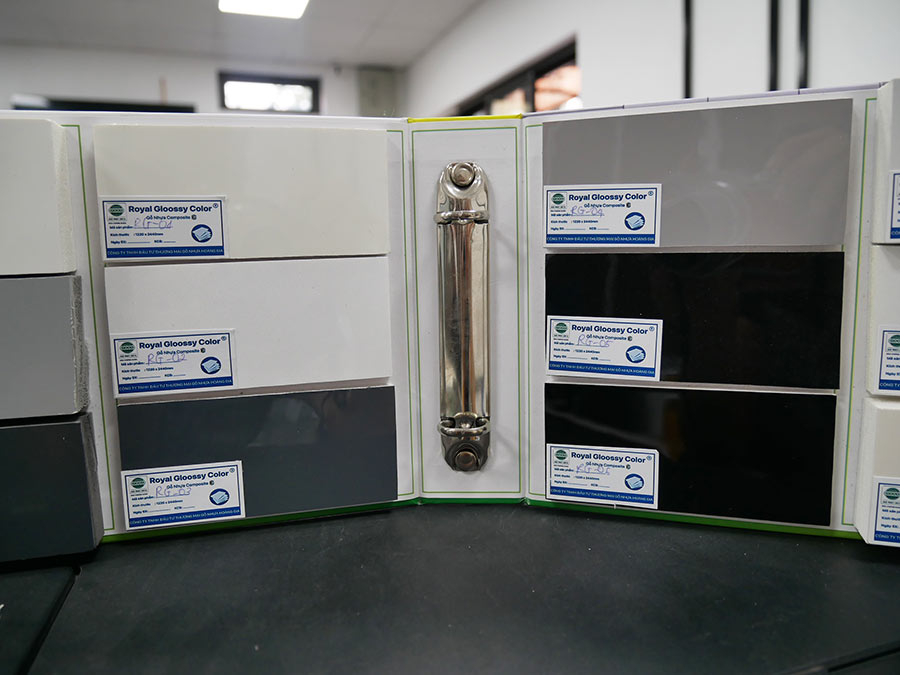 Các mã màu nhựa phủ màng PET-G