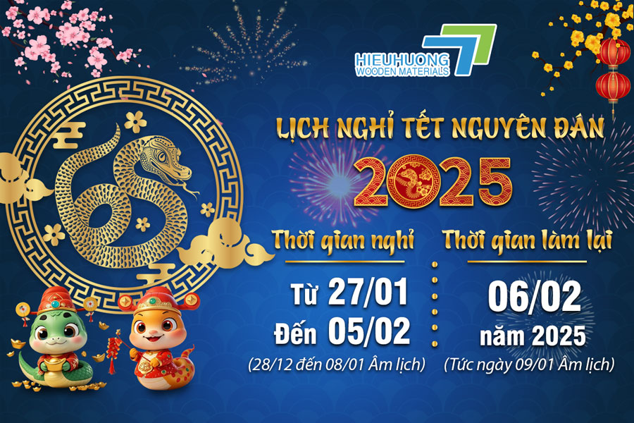 Thông báo lịch nghỉ tết nguyên đán 2025