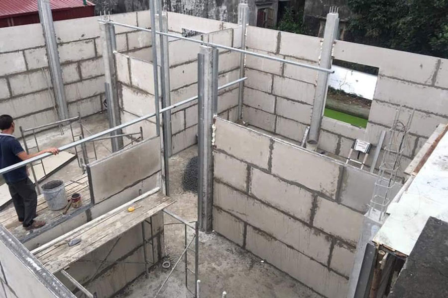 Ứng dụng tấm bê tông EPS làm tường nhẹ