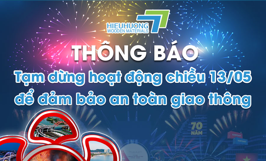 Thông báo tạm dừng hoạt động chiều 13/05