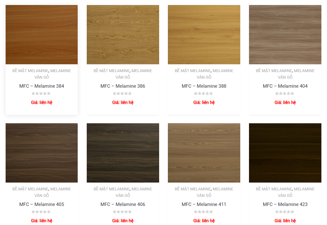 Bảng màu melamine vân gỗ 04