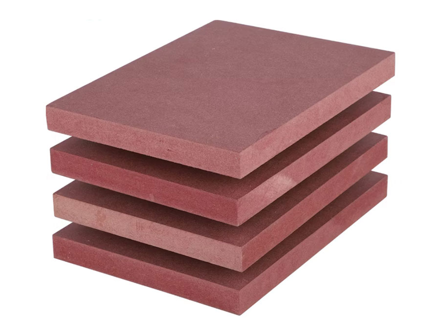 MDF chống cháy có lõi ván màu đỏ