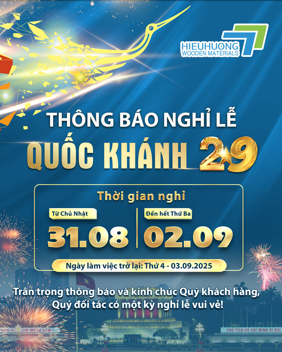 Thông báo lịch nghỉ lễ Quốc Khánh 2-9