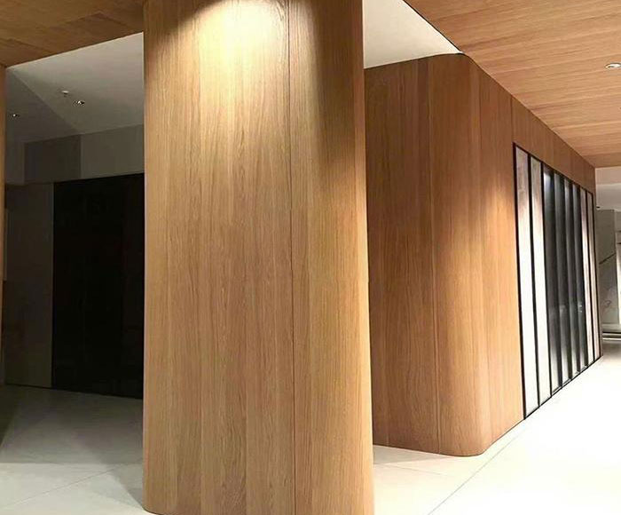 Gỗ mdf uốn cong ốp cột