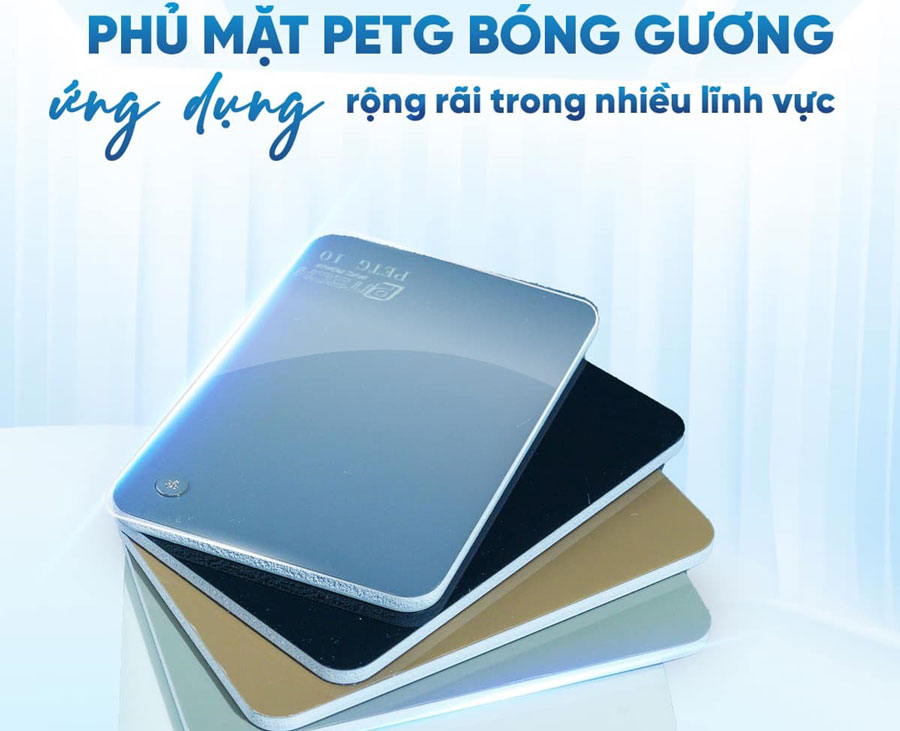 Hình ảnh gỗ nhựa 3 lớp phủ PET-G