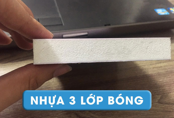 Mẫu gỗ nhựa 3 lớp bóng