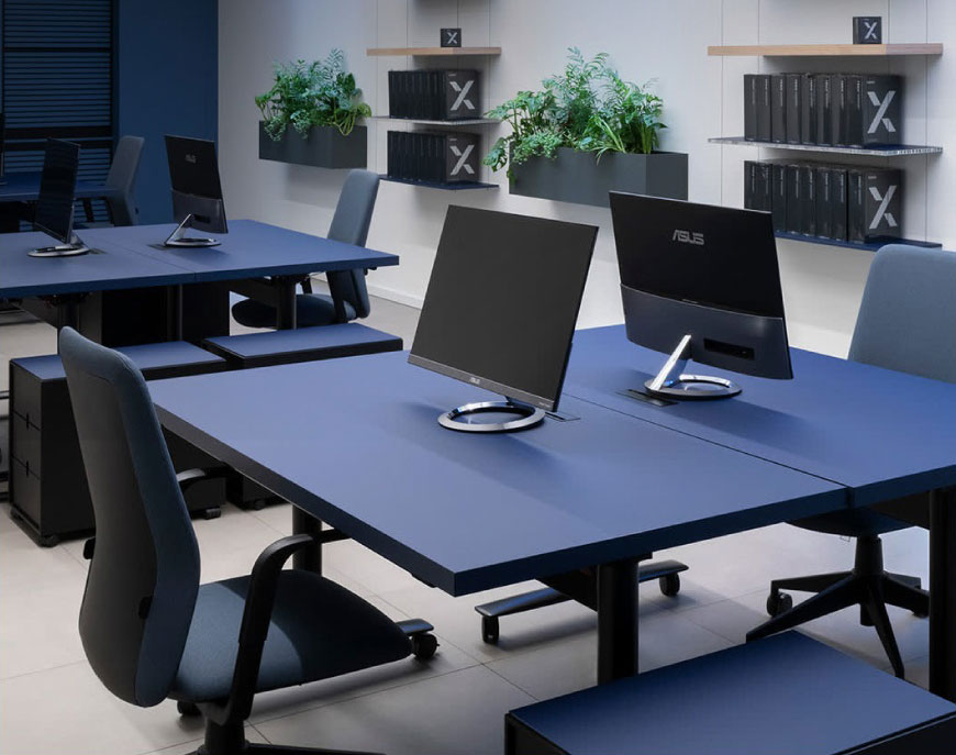 Hình ảnh nội thất văn phòng làm bằng tấm Laminate Fenix